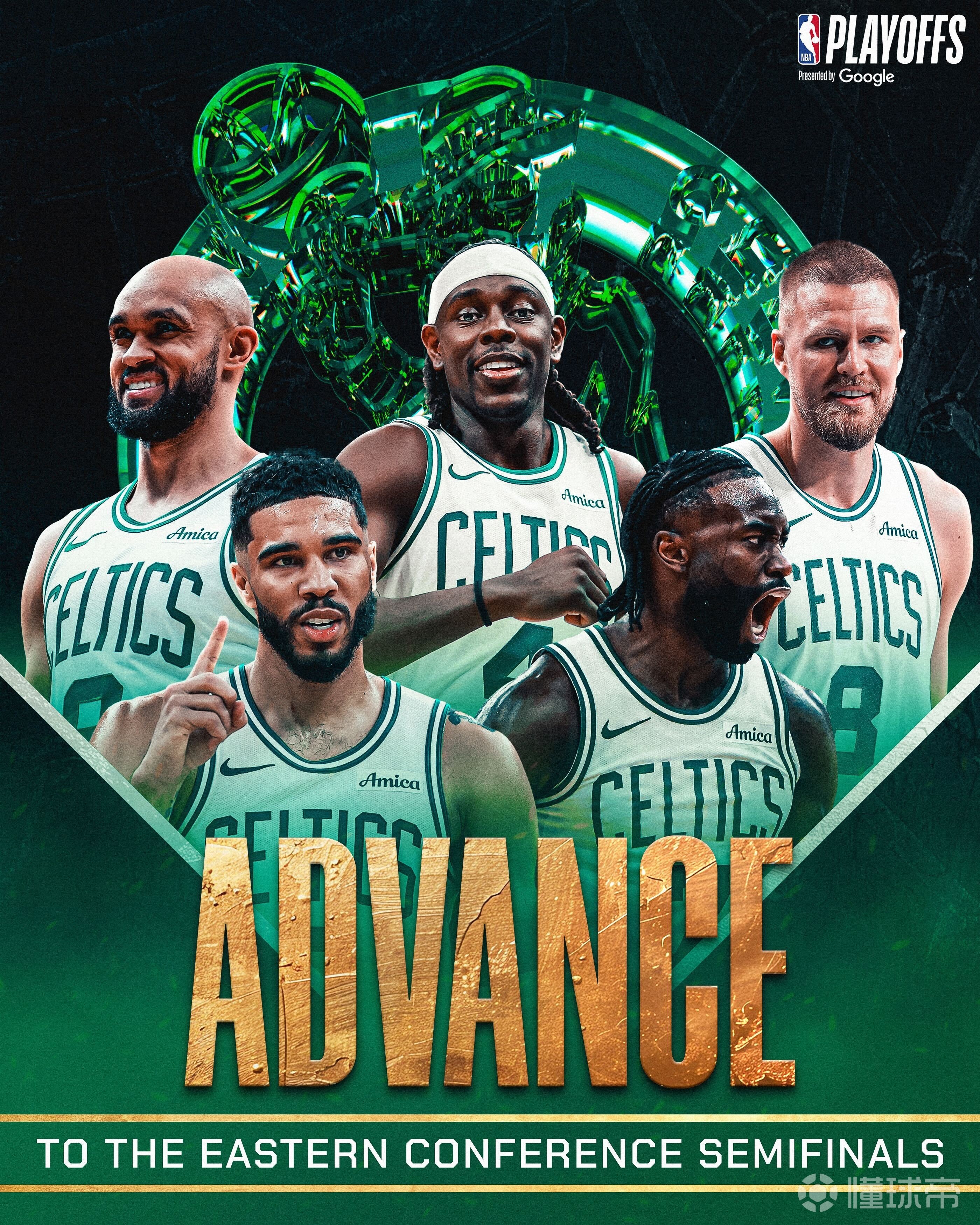 凯尔特人轻松击败活塞，升至东部第二