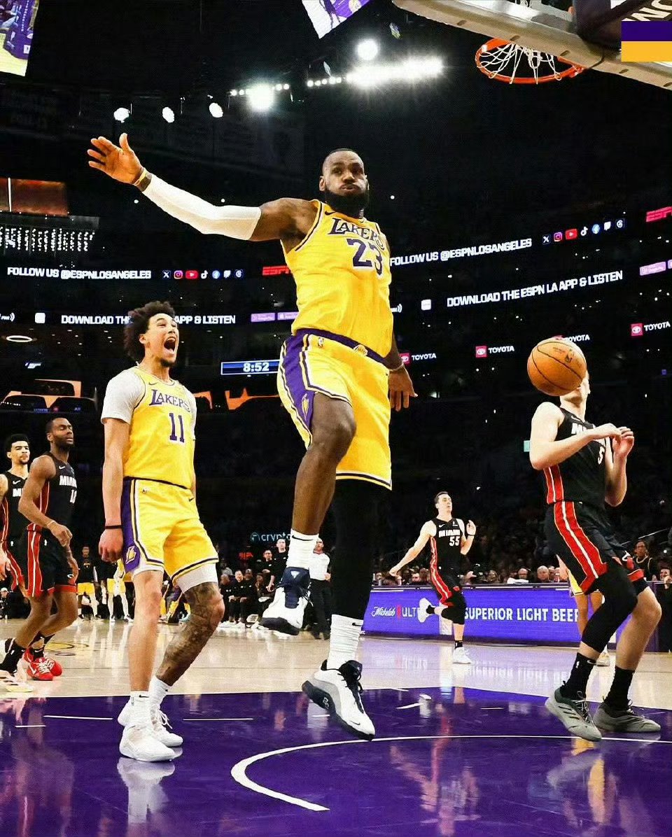 热火不敌湖人，NBA总决赛落幕湖人夺冠